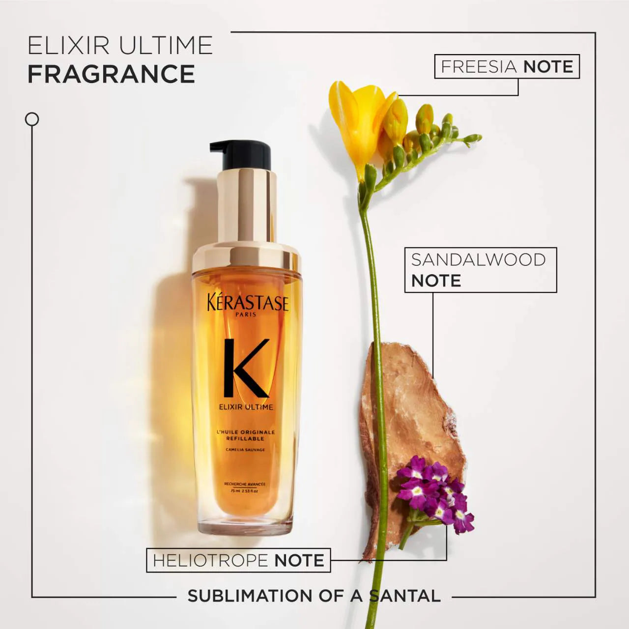 Elixir Ultime Refillable Hydrating Hair Oil for Shine